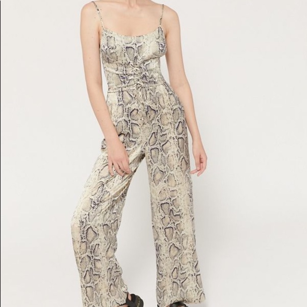 Urban Outfitters Snakeskin Jumpsuit